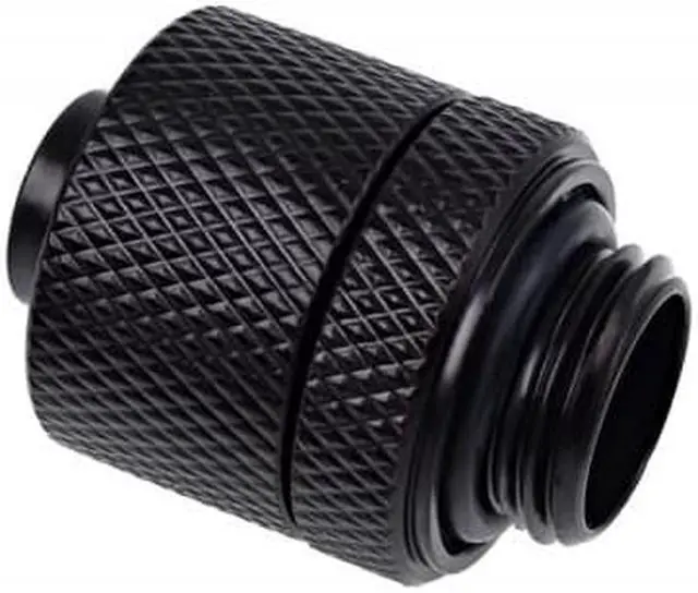 Alt view image 2 of 3 - Alphacool Eiszapfen 3/8" ID x 1/2" OD G1/4" Compression Fitting - Black (17226)