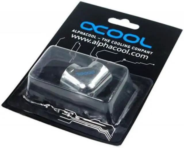 Alt view image 2 of 3 - Alphacool G1/4 Female to Female L-Connector - Chrome (17041)