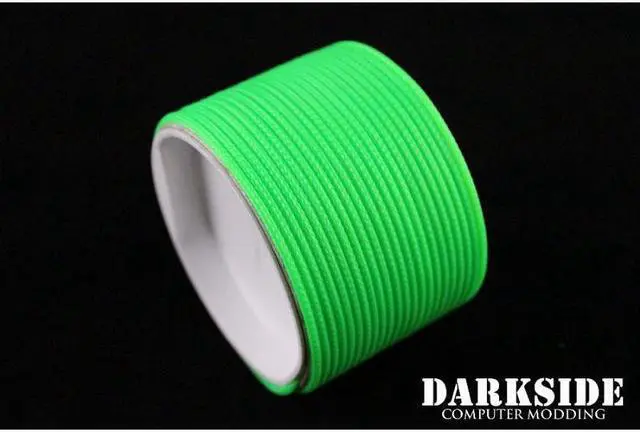 Alt view image 4 of 6 - Darkside 2mm (5/64") High Density Cable Sleeving - Green UV (DS-HD2-GRN)