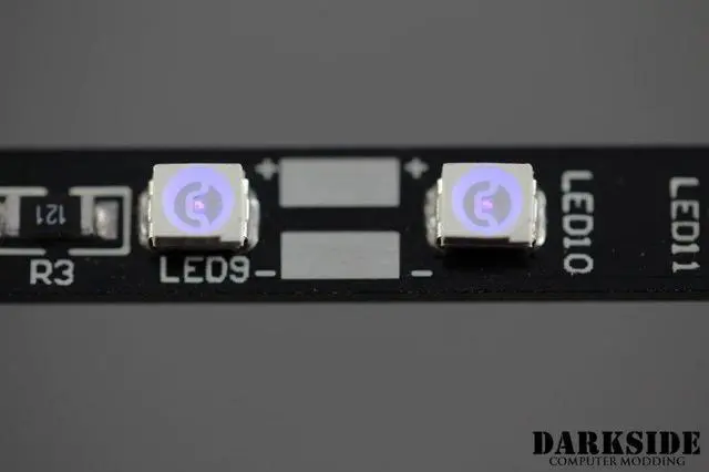 Alt view image 3 of 5 - DarkSide 7.75" CONNECT Dimmable Rigid LED Strip - UV Rev4 (DS-0593)