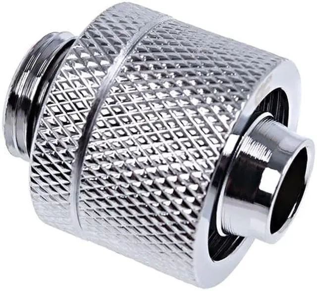 Alt view image 3 of 3 - Alphacool Eiszapfen 3/8" ID x 5/8" OD G1/4" Compression Fitting - Chrome (17233)