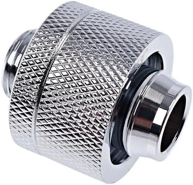 Alt view image 3 of 3 - Alphacool Eiszapfen 1/2" ID x 3/4" OD G1/4 Compression Fitting - Chrome (17239)