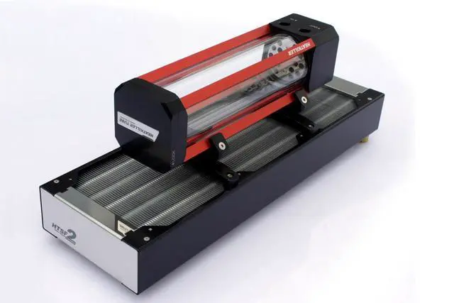 Alt view image 2 of 3 - Watercool HEATKILLER® Tube - 120mm Fan Adapter - Pair (30233)