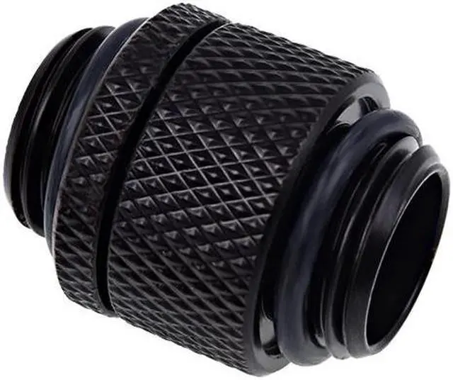 Main image of Alphacool Eiszapfen G1/4" Male To Male Rotatable Adapter Fitting - Black (17244)