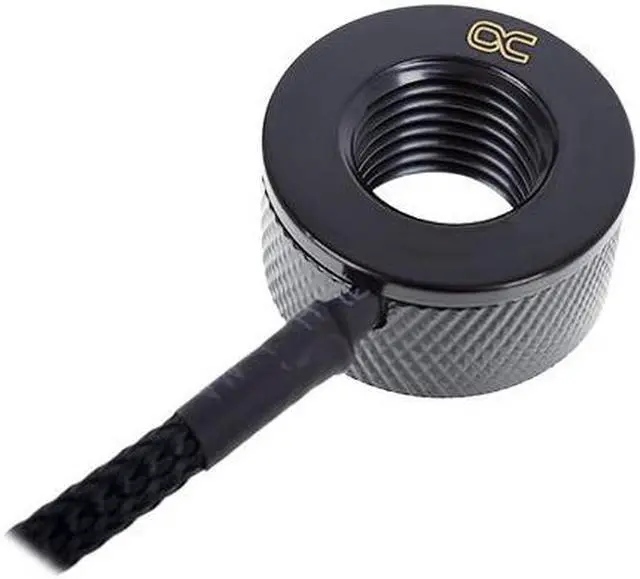 Alt view image 2 of 7 - Alphacool Eiszapfen G1/4 Inline Temperature Sensor - Deep Black (17363)