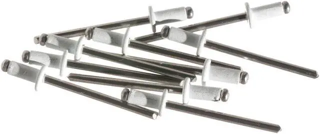 Main image of ModMyMods 1/8" (3mm) Domed Aluminum Rivets - White - 10 Pack (MOD-0195)