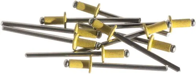 Main image of ModMyMods 1/8" (3mm) Domed Aluminum Rivets - Yellow - 10 Pack (MOD-0196)