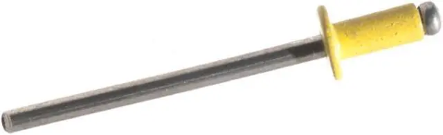 Alt view image 2 of 2 - ModMyMods 1/8" (3mm) Domed Aluminum Rivets - Yellow - 10 Pack (MOD-0196)