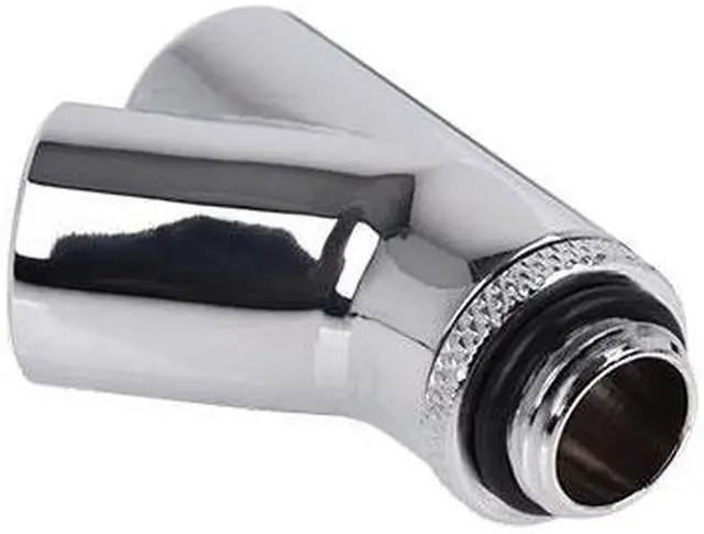 Alt view image 3 of 3 - Alphacool Eiszapfen Y-Connector 45° Rotatable G1/4 Outer Thread to 2x G1/4 Inner Thread - Chrome (17400)