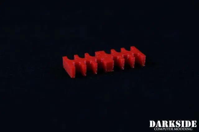 Alt view image 2 of 2 - Darkside 12-Pin Cable Management Holder- Red (3DS-0013)
