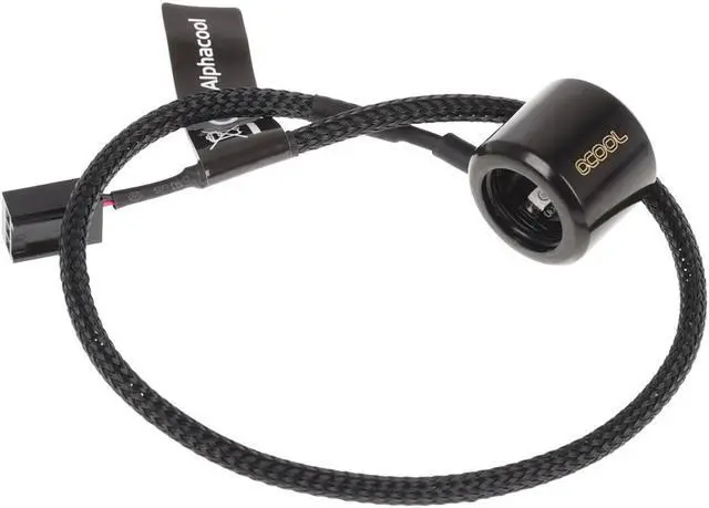 Main image of Alphacool Aurora HardTube LED Ring 13mm Deep Black - Green (15285)