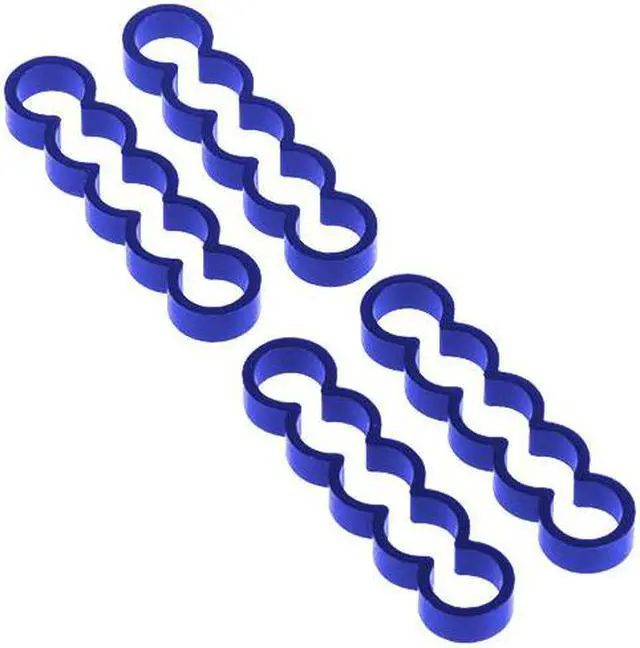 Main image of Alphacool Eiskamm Aluminum X5 Flat - 4mm Blue - 4 pcs (24795)