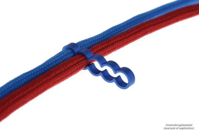 Alt view image 2 of 9 - Alphacool Eiskamm Aluminum X5 Flat - 4mm Blue - 4 pcs (24795)