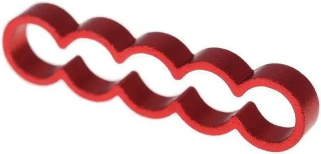 Alt view image 5 of 10 - Alphacool Eiskamm Aluminum X5 Flat - 4mm Red- 4 pcs (24786)