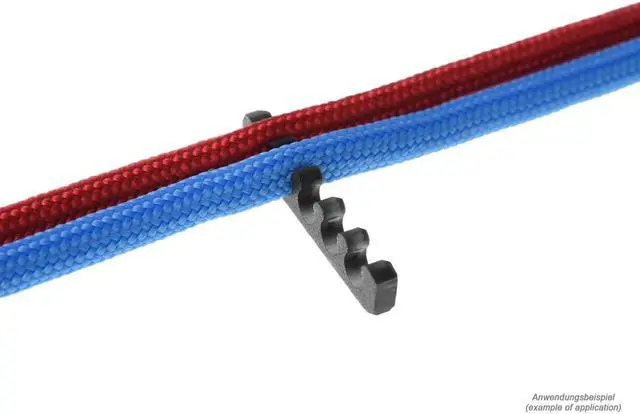 Main image of Alphacool Eiskamm X5 Flat - 3mm Black - 4 pcs (24759)