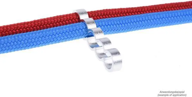 Main image of Alphacool Eiskamm Aluminum X5 Flat - 4mm Silver- 4 pcs (24777)