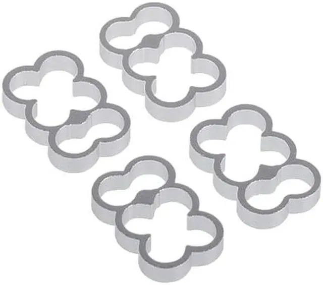 Main image of Alphacool Eiskamm Aluminum X6 - 4mm Silver - 4 pcs (24770)