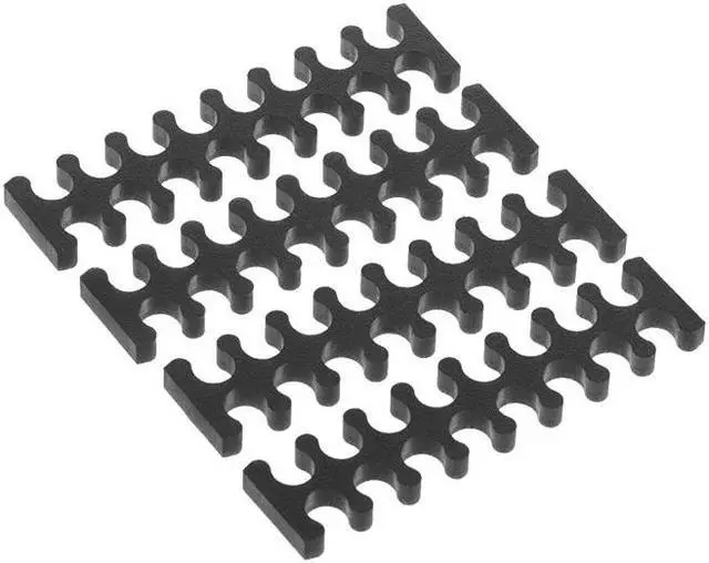 Main image of Alphacool Eiskamm X16 Sleeved Cable Comb, 3mm, Black, 4-pack