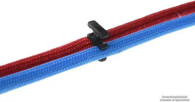 Alt view image 2 of 10 - Alphacool Eiskamm X4 - 3mm Black - 4 pcs (24751)