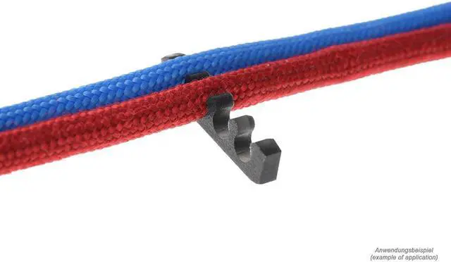 Alt view image 3 of 12 - Alphacool Eiskamm X4 Flat - 3mm Black - 4 pcs (24758)