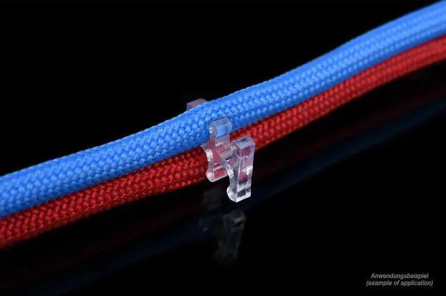 Alt view image 2 of 13 - Alphacool Eiskamm X4 - 3mm Clear - 4 pcs (24742)