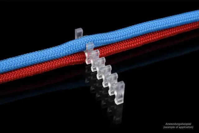 Alt view image 3 of 9 - Alphacool Eiskamm X14 - 3mm Clear - 4 pcs (24746)