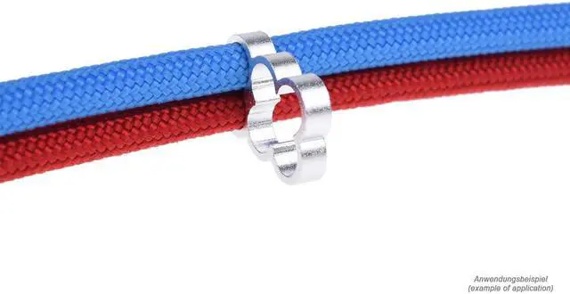 Alt view image 2 of 9 - Alphacool Eiskamm Aluminum X6 - 4mm Silver - 4 pcs (24770)