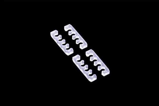 Main image of Alphacool Eiskamm X4 Flat - 3mm Clear - 4 pcs (24749)