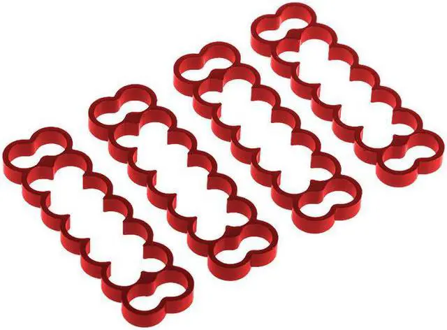 Main image of Alphacool Eiskamm Aluminum X14 - 4mm Red - 4 pcs (24782)