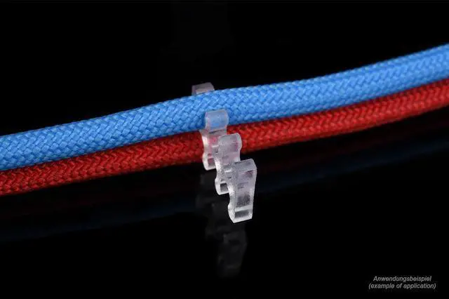 Alt view image 3 of 14 - Alphacool Eiskamm X6 - 3mm Clear - 4 pcs (24743)