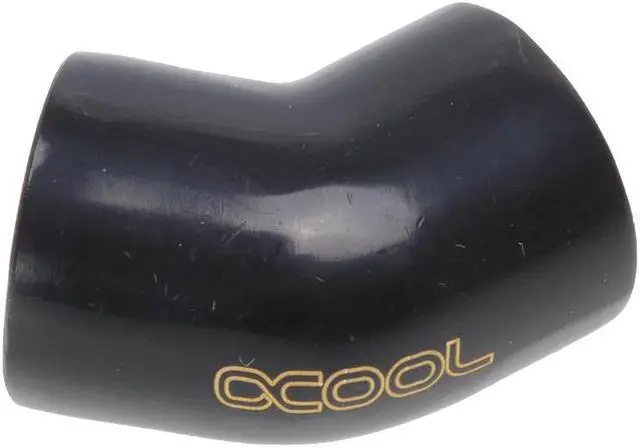 Alt view image 3 of 3 - Alphacool G1/4 Female to Female 45 Degree Adapter Fitting - Black (17191)