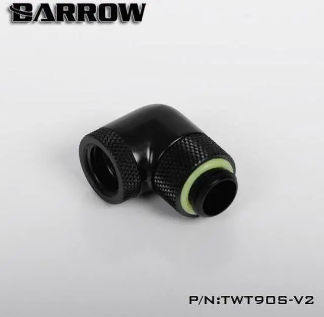 Alt view image 2 of 2 - Barrow G1/4" 90 Degree Dual Rotary Adaptor Fitting - Silver (TWT90S-V2-Silver)