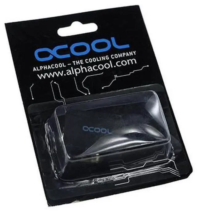 Alt view image 2 of 3 - Alphacool G1/4 Round TEE Connection Terminal - Black (17030)