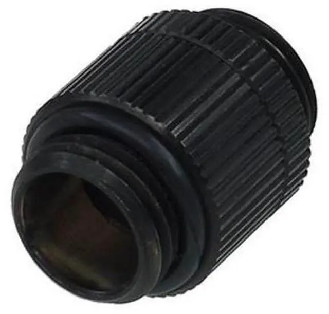 Main image of Alphacool G1/4 Male to Male Revolvable Extender Fitting- Black (17033)