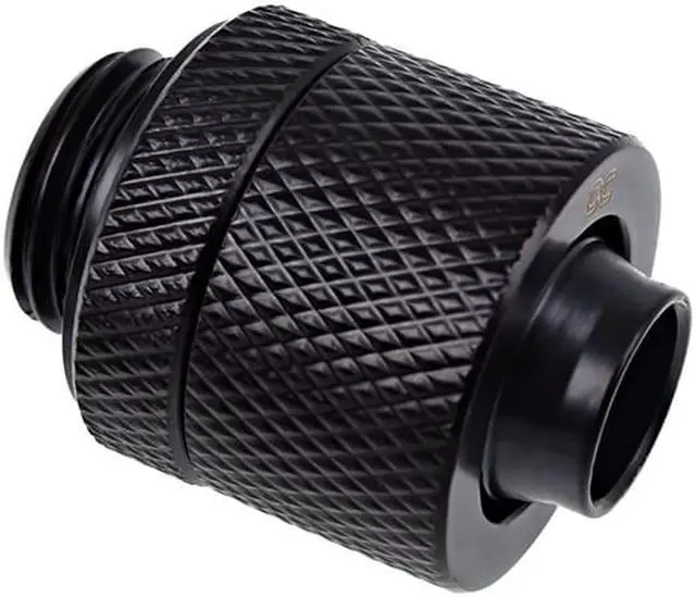 Alt view image 7 of 7 - Alphacool Eiszapfen 3/8" ID x 1/2" OD G1/4 Compression Fitting - Black Sixpack (17228)