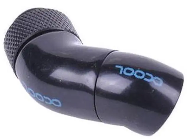 Main image of Alphacool G1/4 Double 45° Revolvable Angled Adaptor - Black (17060)