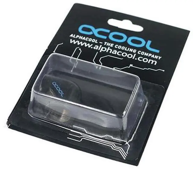 Alt view image 3 of 3 - Alphacool G1/4 Female to Female L-Connector - Black (17042)
