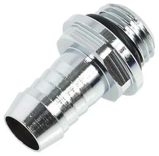 Main image of Alphacool G1/4 3/8" (10mm) Barbed Fitting with O-Ring "FatBoy" - Chrome (17092)