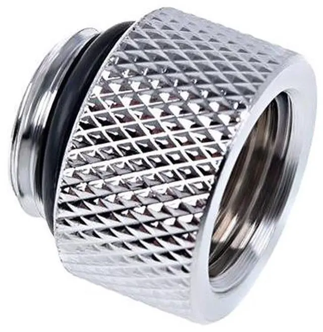 Alt view image 2 of 3 - Alphacool Eiszapfen G1/4" Male to Female Extender Fitting - 10mm - Chrome (17255)