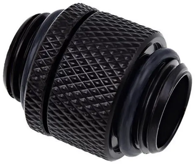 Main image of Alphacool Eiszapfen G1/4" Male To Male Rotatable Adapter Fitting - Black (17244)