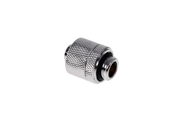 Alt view image 3 of 6 - Alphacool HF G1/4 3/8"ID x 5/8"OD Compression Fitting - Chrome - Six Pack (17388)