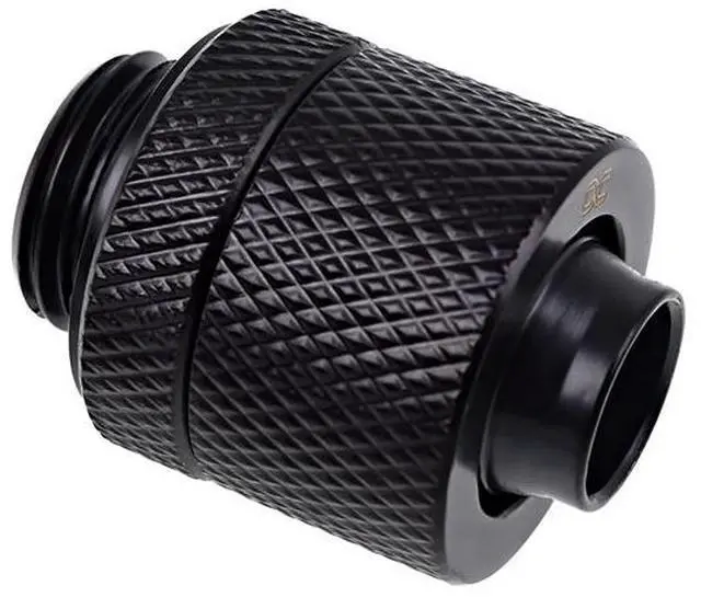 Alt view image 3 of 3 - Alphacool Eiszapfen 3/8" ID x 1/2" OD G1/4" Compression Fitting - Black (17226)