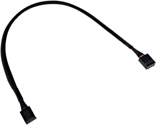 Alt view image 3 of 4 - Phobya 4Pin PWM Male to Male 30cm - Black (1012290)