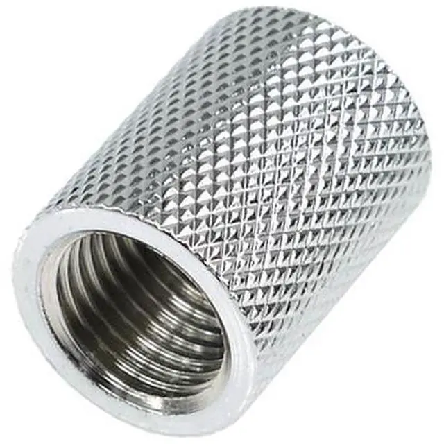 Main image of Alphacool G1/4 Bushing Female to Female Extender Fitting - Chrome (17047)