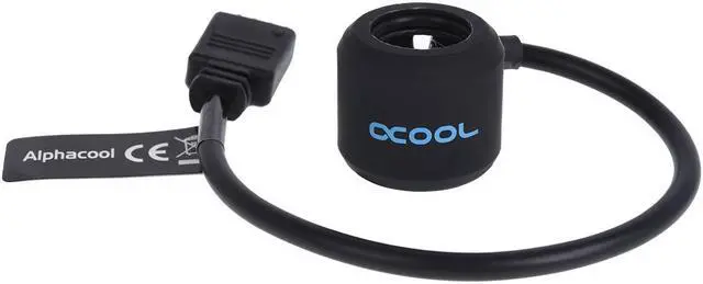 Alt view image 11 of 15 - Alphacool Aurora HardTube LED Ring for 13mm OD Tubing, Deep Black, RGB LEDs