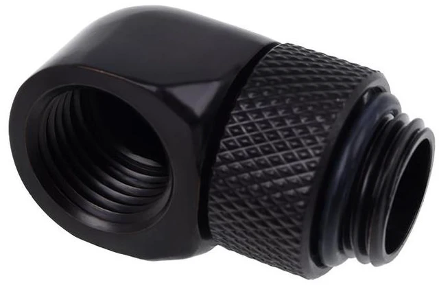Main image of Alphacool Eiszapfen G1/4" 90° Rotary L-Connector - Black (17248)