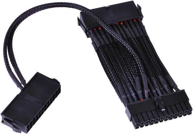 Main image of Phobya 24Pin Dual PSU Adapter Cable | Black (87470)