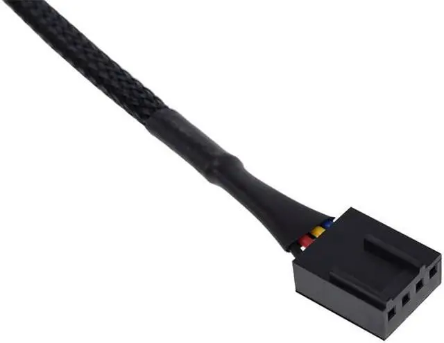 Alt view image 4 of 4 - Phobya 4Pin PWM Male to Male 30cm - Black (1012290)