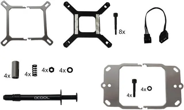 Alt view image 7 of 14 - Alphacool Eisblock XPX Aurora Edge - Plexi Black Digital RGB (12948)