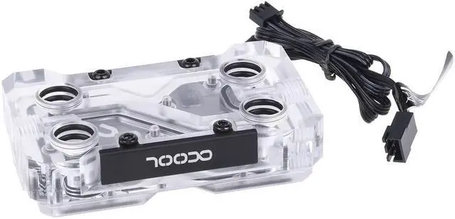 Alt view image 7 of 7 - Alphacool GPX SLI Connector Dual - Plexi - Addressable RGB - 3 PCI-E Space (12940)